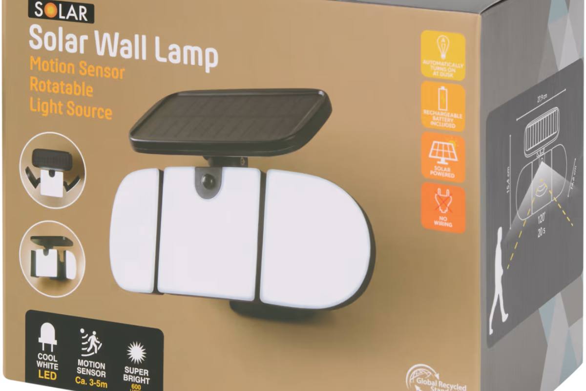 lampada sensore movimento da parete action