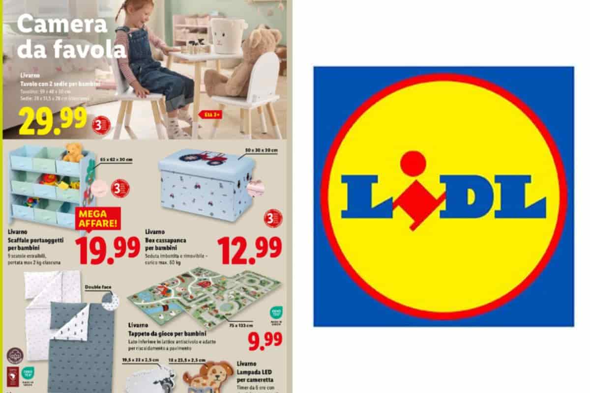 tutti i prodotti in offerta da lidl per la cameretta dei bambini